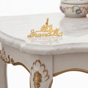 #1 GrandMa Pendant Charm 14K Gold